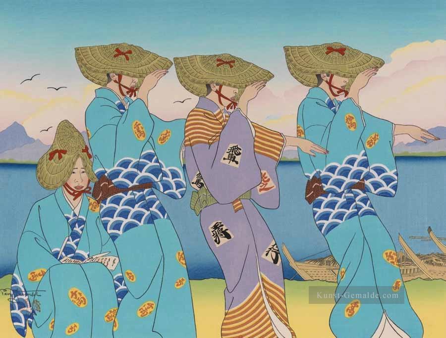 Danses d okesa sado japon 1952 Japanisch Ölgemälde